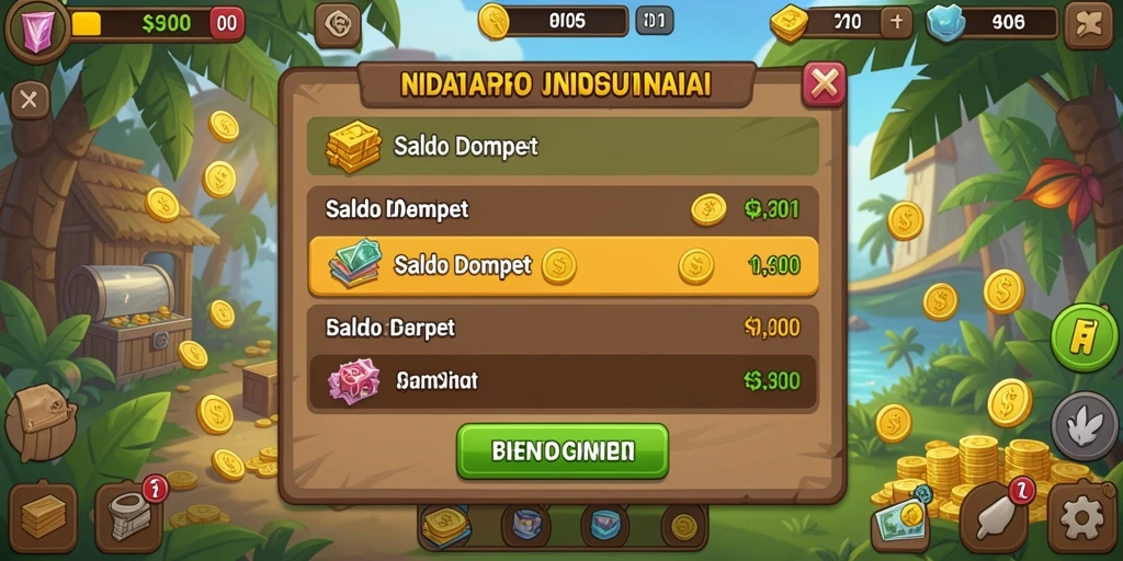 Screenshot menunjukkan tampilan grafis yang menarik.