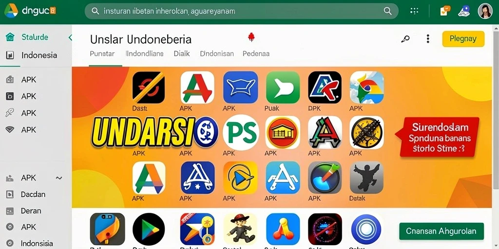 Screenshot menampilkan tampilan antarmuka utama yang menarik.