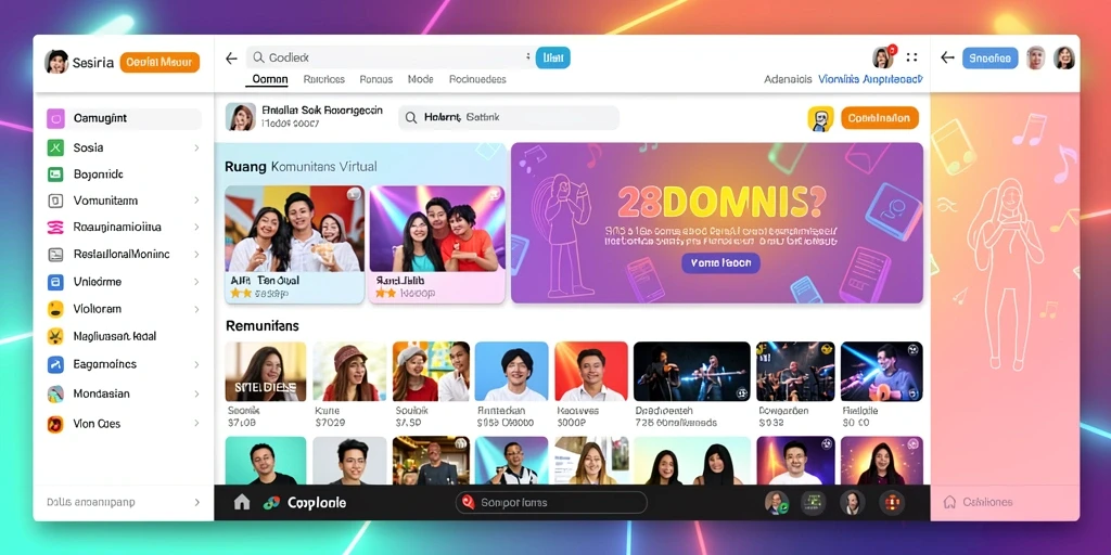 Tampilan antarmuka yang modern dan user-friendly.