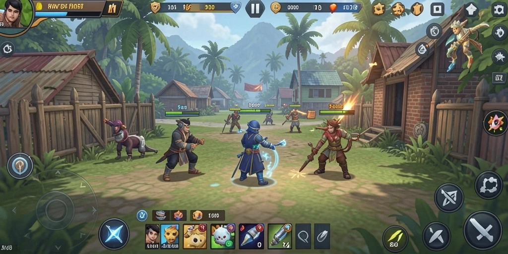 Tampilan grafis yang memukau dalam game.