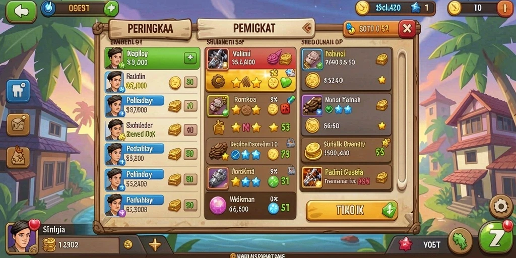 Tampilan antarmuka aplikasi yang modern.