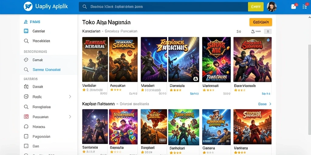 Tampilan layar awal yang menarik dan mudah digunakan.
