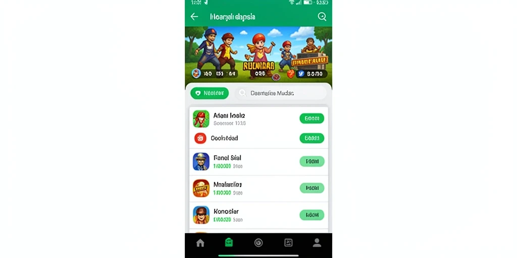 Tampilan awal yang menarik dan ramah pengguna.